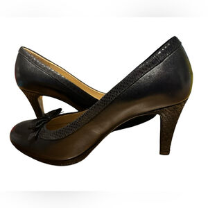 Naturaliser Leather Black Animal Print New heels Size 6.5 US